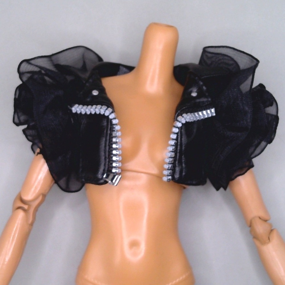 Shadow High Shanelle Onyx Black Crop Jacket Doll Clothes MGA Rainbow High